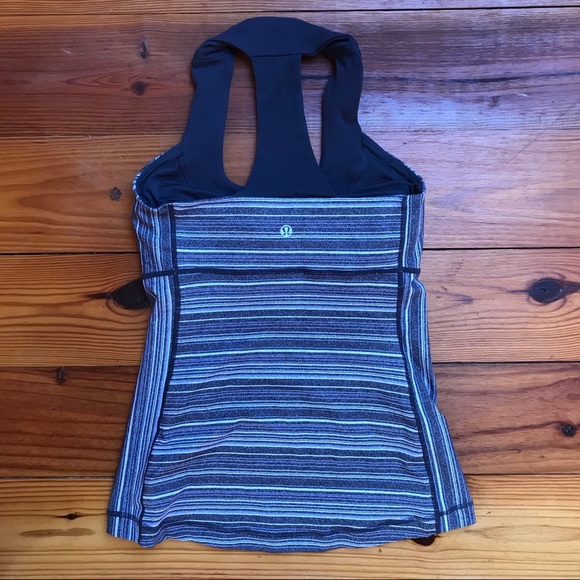 Lululemon Gray Striped Tank Top, EUC, 4 - Picture 8 of 14